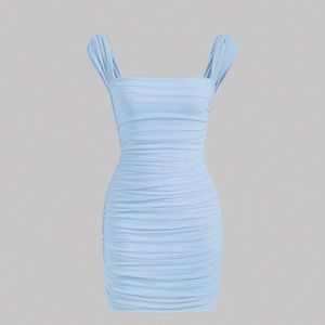 Light blue cocktail dress